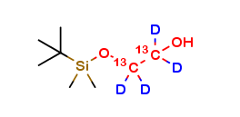 tert-Butyldimethylsilylethylene glycol 13C2,D4
