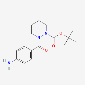 tert-butyl 2-(4-aminobenzoyl)tetrahydro-1(2H)-pyridazinecarboxylate