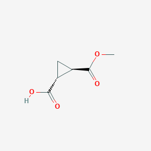 trans-2-(methoxycarbonyl)cyclopropane-1- carboxylic acid