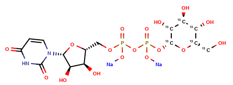 uridine diphosphate-α-D-[UL-13C6]glucose (disodium salt)